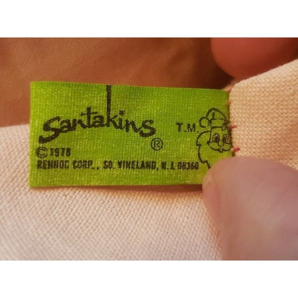 HTF 70's Santakins Felt Santa Face Christmas Door Wall Decor Tree Topper - Picture 5 of 9